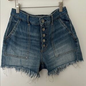 We the Free Denim Button-Up  Shorts